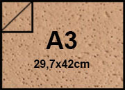 carta Cartoncino REMAKE CARAPACE Favini, SAND SABBIA, formato A3 (29,7x42cm), 120grammi x mq BRA605a3