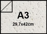 carta Cartoncino REMAKE CARAPACE Favini, OYSTER AVORIO, formato A3 (29,7x42cm), 250grammi x mq.