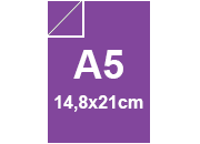 carta SimilLino Zanders Violetto146, 125gr, a5 per rilegatura, cartonaggio, formato a5 (14,8x21cm), 125 grammi x mq bra64a5