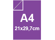 carta SimilLino Zanders Violetto146, 125gr, A4 per rilegatura, cartonaggio, formato A4 (21x29,7cm), 125 grammi x mq bra64