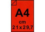 carta Cartoncino da pacco millerighe ROSSO CHIARO formato A4 (21x29,7cm), 230grammi x mq bra69