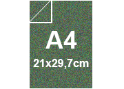 carta Cartoncino MajesticFaviniClassic, GardenersGreen, 120gr, A4 GARDENERS GREEN, formato A4 (21x29,7cm), 120grammi x mq.