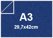 carta Cartoncino MajesticFavini, BlueSatin, 120gr, a3 BLUE SATIN, formato a3 (30,5x44cm), 120grammi x mq.