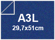 carta Cartoncino MajesticFavini, BlueSatin, 120gr, a3l BLUE SATIN, formato a3l (30,5x44cm), 120grammi x mq bra726a3l