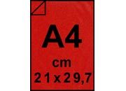 carta Cartoncino da pacco millerighe ROSSO SCURO formato A4 (21x29,7cm), 230grammi x mq.