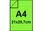 carta Carta RismaLuce Small Collezioni 90, PISTACCHIO 54 formato A4 (21 x 29,7cm), 90gr, 100 fogli FAVA69M144