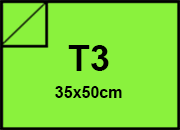 Cartoncino Favini, Burano, 250 g/m², T3, VERDE PRATO 54 BRA821t3