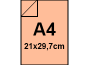 carta CartaColorata MondiNeusiedler. 80grammi, A4, Salmone24 Formato A4 (210x297mm), 80gr. IQ Color, per fotocopie sbiancata con il metodo ECF, certificata ISO 9706 e FSC, ottima uniformit dei colori, eccellente macchinabilit coiFA30d5