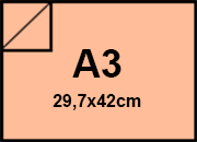 carta CartaColorata MondiNeusiedler. 80grammi, a3, Salmone24 Formato a3 (297x420mm), 80gr. IQ Color, per fotocopie sbiancata con il metodo ECF, certificata ISO 9706 e FSC, ottima uniformit� dei colori, eccellente macchinabilit� coiFA30d5a3