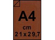 carta Cartoncino da pacco millerighe MARRONE formato A4 (21x29,7cm), 230grammi x mq bra82