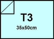 carta Cartoncino ManilaFormosa AZZURRO, t3, 140gr Formato t3 (35x50cm), 140grammi x mq BRA85t3