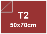 Cartoncino Favini, Burano, 250 g/m², T2, ROSSO INDIANO 69 BRA856t2