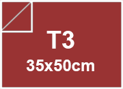 Cartoncino Favini, Burano, 250 g/m², T3, ROSSO INDIANO 69 BRA856t3