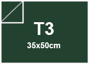 Cartoncino Favini, Burano, 250 g/m², T3, VERDE INGLESE 71 BRA870t3