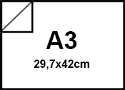 carta Cartoncino Prisma Metallic Favini Bianco, formato A3 (29,7x42cm), 130grammi x mq bra787A3