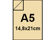 carta Cartoncino PrismaMonomarcatoFavini, Camoscio a5, 220gr Camoscio 04, formato a5 (14,8x21cm), 220grammi x mq bra881a5
