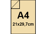 carta Cartoncino PrismaMonomarcatoFavini, Camoscio A4, 220gr Camoscio 04, formato A4 (21x29,7cm), 220grammi x mq bra881