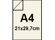 carta Cartoncino Prisma Bi-marcato Favini PLASTIFICATO Avorio, formato A4 (21x29,7cm), 250grammi x mq.