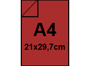 carta Cartoncino PrismaMonomarcatoFavini, Rubino A4, 220gr Rubino 08, formato A4 (21x29,7cm), 220grammi x mq bra886