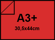carta Cartoncino PrismaMonomarcatoFavini, Scarlatto a3+, 220gr Scarlatto 10, formato a3+ (30,5x44cm), 220grammi x mq bra888a3+
