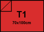 carta Cartoncino PrismaMonomarcatoFavini, Scarlatto t1, 220gr Scarlatto 10, formato t1 (70x100cm), 220grammi x mq bra888t1