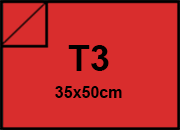 carta Cartoncino PrismaMonomarcatoFavini, Scarlatto t3, 220gr Scarlatto 10, formato t3 (35x50cm), 220grammi x mq bra888t3