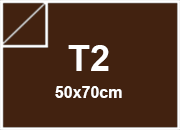 carta Cartoncino PrismaMonomarcatoFavini, Cioccolato t2, 220gr Cioccolato 11, formato t2 (50x70cm), 220grammi x mq bra890t2