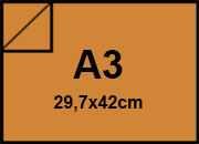 carta Cartoncino PrismaMonomarcatoFavini, Tabacco a3, 220gr Tabacco 12, formato a3 (29,7x42cm), 220grammi x mq bra891a3