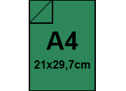 carta Cartoncino PrismaMonomarcatoFavini, Verde A4, 220gr Verde 16, formato A4 (21x29,7cm), 220grammi x mq bra896