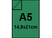 carta Cartoncino PrismaMonomarcatoFavini, Verde a5, 220gr Verde 16, formato a5 (14,8x21cm), 220grammi x mq bra896a5