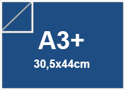 carta Cartoncino PrismaMonomarcatoFavini, Cobalto a3+, 220gr Cobalto 21, formato a3+ (30,5x44cm), 220grammi x mq bra901a3+