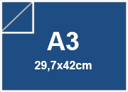 carta Cartoncino PrismaMonomarcatoFavini, Cobalto a3, 220gr Cobalto 21, formato a3 (29,7x42cm), 220grammi x mq bra901a3