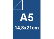 carta Cartoncino PrismaMonomarcatoFavini, Cobalto a5, 220gr Cobalto 21, formato a5 (14,8x21cm), 220grammi x mq bra901a5