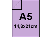 carta Cartoncino PrismaMonomarcatoFavini, Lilla a5, 220gr Lilla 24, formato a5 (14,8x21cm), 220grammi x mq bra903a5