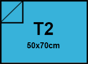 carta Cartoncino PrismaMonomarcatoFavini, Turchese t2, 220gr Turchese 22, formato t2 (50x70cm), 220grammi x mq bra910t2