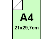 carta Cartoncino BindaKOTE VERDINO, A4, 250gr PASTELLO Verdino 04, monolucido, formato A4 (21x29,7cm), 250grammi x mq.