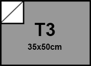 carta Cartoncino BindaKOTE GRIGIO, T3, 250gr COLORI FORTI Grigio 08, monolucido, formato T3 (35x50cm), 250grammi x mq.