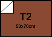 carta Cartoncino BindaKOTE RAME, T2, 250gr METALLIZATO Rame 22, monolucido, formato T2 (50x70cm), 250grammi x mq.