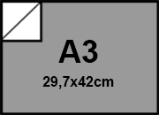 Cartoncino Favini, Bindakote Monolucido Metallizzato, 250 g/m², A3, ARGENTO 25 bra932A3