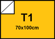 carta Cartoncino Bindakote Colori Forti Favini Giallo 15, formato T1 (70x100cm), 250grammi x mq.