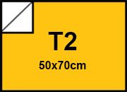 carta Cartoncino Bindakote Colori Forti Favini Giallo 15, formato T2 (50x70cm), 250grammi x mq.