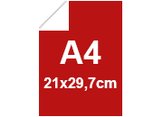Cartoncino Favini, Bindakote Monolucido Colori Forti, 250 g/m², A4, ROSSO 12 bra951