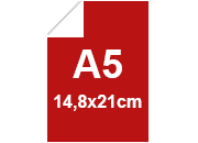 Cartoncino Favini, Bindakote Monolucido Colori Forti, 250 g/m², A5, ROSSO 12 bra951A5