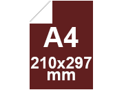 Cartoncino Favini, Bindakote Monolucido Colori Forti, 250 g/m², A4, BORDEAUX 11 bra952