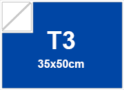 carta Cartoncino BindaKOTE BLU, T3, 250gr COLORI FORTI Blu 30, monolucido, formato T3 (35x50cm), 250grammi x mq.