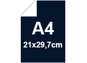 carta Cartoncino BindaKOTE BLU NOTTE, A4, 250gr COLORI FORTI Blu notte 31, monolucido, formato A4 (21x29,7cm), 250grammi x mq.