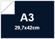 carta Cartoncino BindaKOTE BLU NOTTE, A3, 250gr COLORI FORTI Blu notte 31, monolucido, formato A3 (29,7x42cm), 250grammi x mq bra954A3