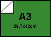 Cartoncino Favini, Bindakote Monolucido Colori Forti, 250 g/m², A3, VERDE PRATO 21 bra956A3