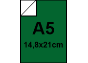 carta Cartoncino BindaKOTE VERDE, A5, 250gr COLORI FORTI Verde 20, monolucido, formato A5 (14,8x21cm), 250grammi x mq.