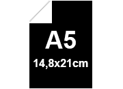 carta Cartoncino, Color, Nero, a5, 250gr Colorato su un Lato, Formato a5 (14,8x21cm), 250grammi x mq  bra438a5